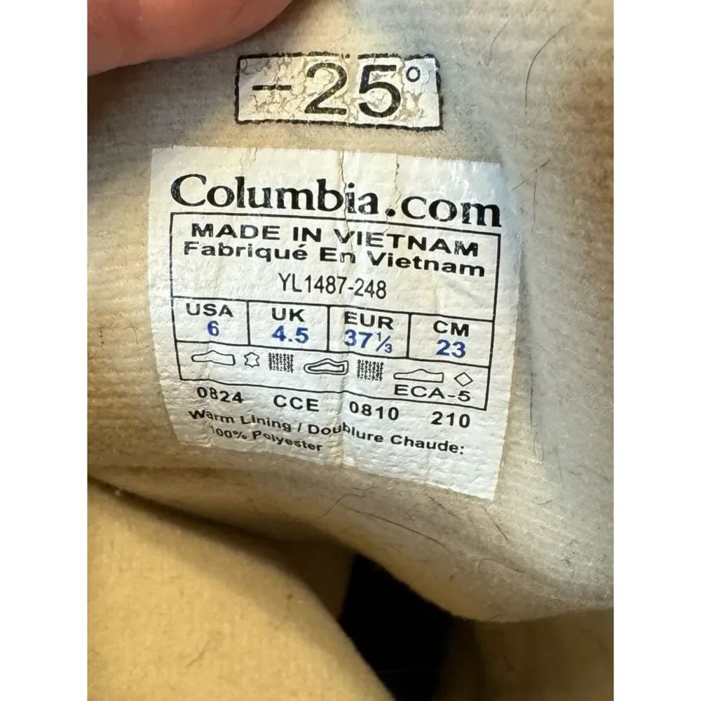 Columbia‎ Sierra Summette Thermalite Boots Size 6